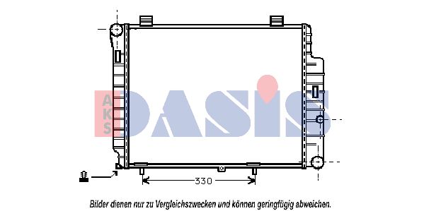 AKS DASIS Radiaator,mootorijahutus 120900N